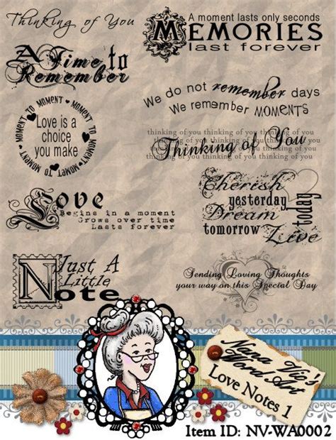Heartfelt Notes for Sentimental Clip Art