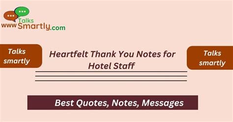 Heartfelt Notes for the Guestbook & Staff