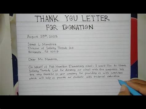 Heartfelt Notes to Accompany a Donated Item