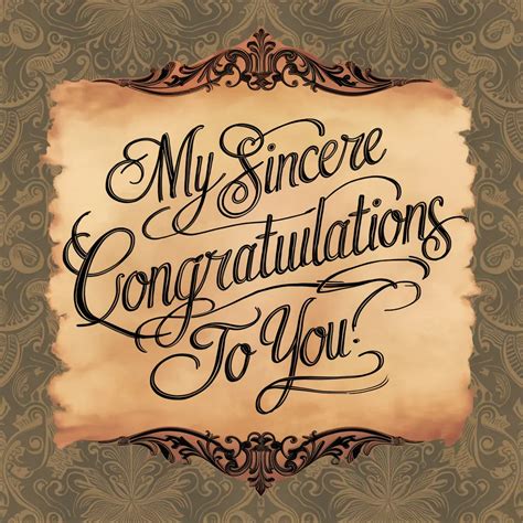 Heartfelt & Sincere Congratulations