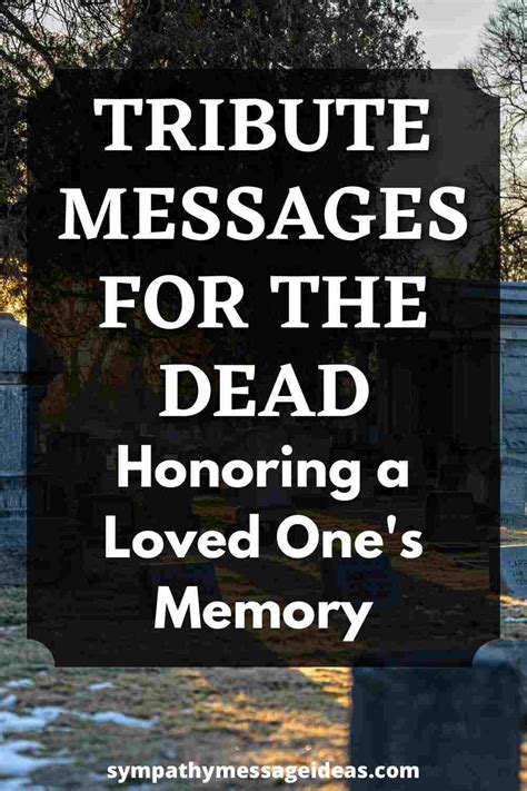 Heartfelt Tributes for Someone Who's Gone