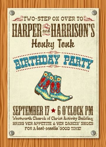 Honky-Tonk Invitations