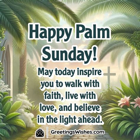 Hopeful & Uplifting Palm Sunday Greetings