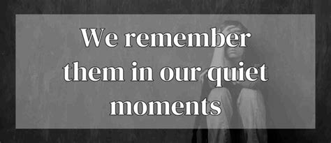 In Moments of Quiet Grief
