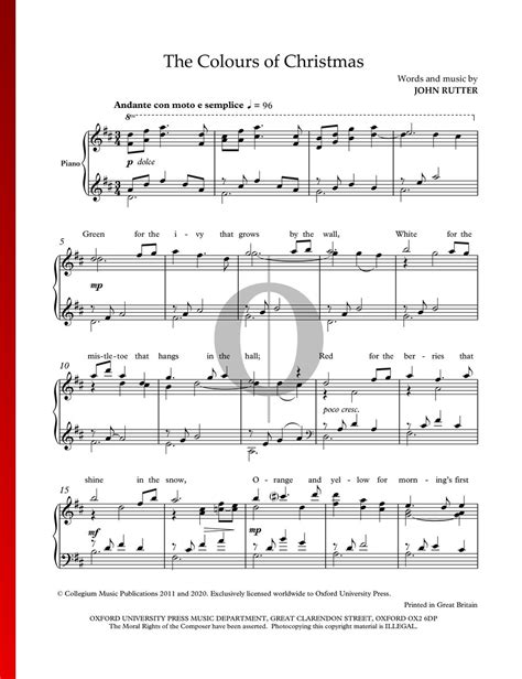 Inscriptions for a Gift of Christmas Sheet Music