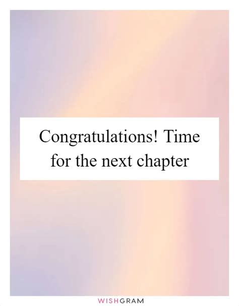Inspirational & Forward-Looking Wishes: Celebrating the Next Chapter