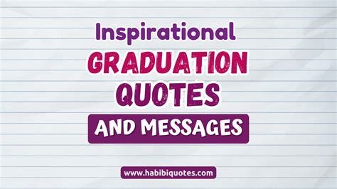 Inspirational Messages for the Graduate