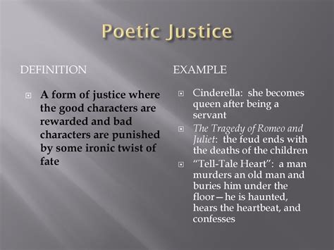 Ironic Twists & Poetic Justice