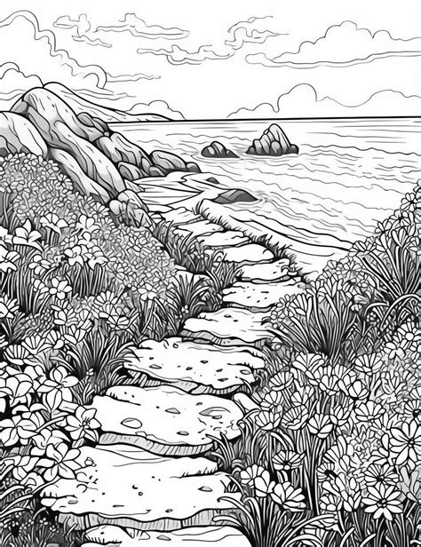 Journey to Rosas: Scenic & Detailed Coloring Pages