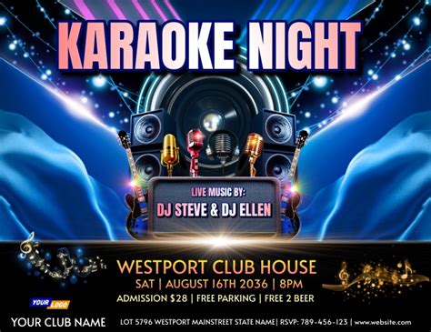 Karaoke Night Invitations & Hype