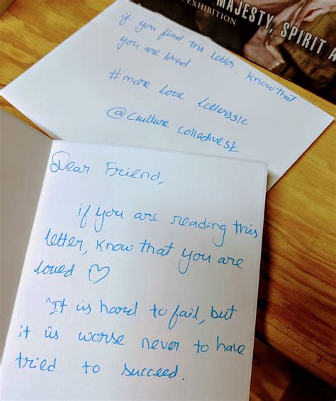 Kind Notes from an Anonymous Supporter
