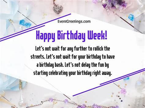 Let the Celebration Start Now: Wishes to Kick Off the Birthday Week