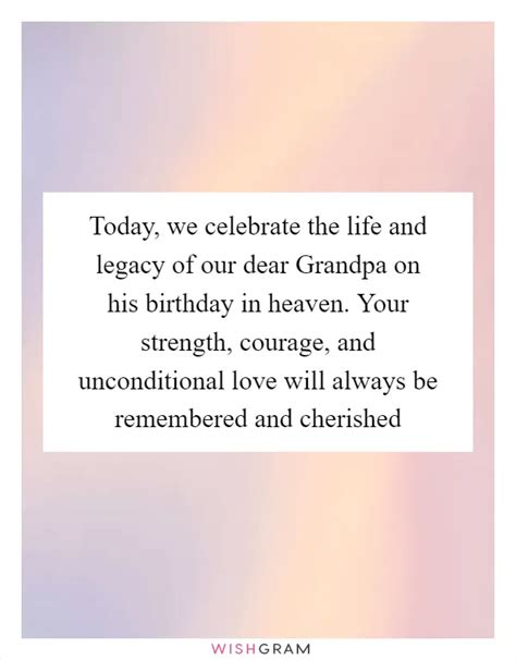 Messages Celebrating His Strength and Legacy