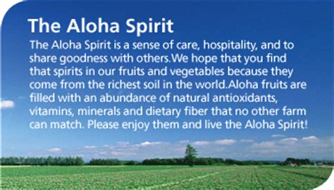 Messages Filled with the Aloha Spirit