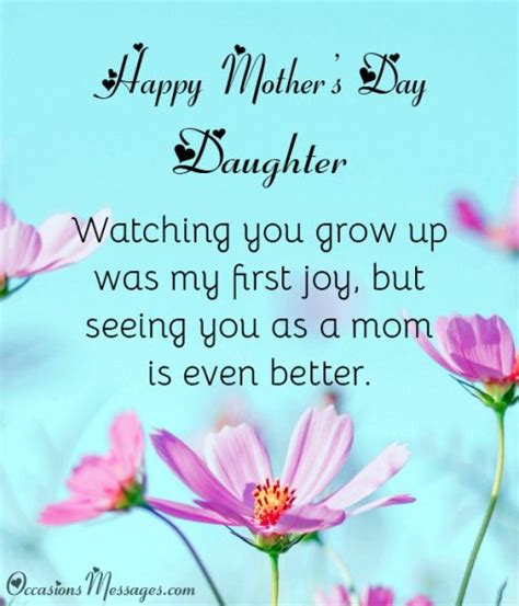 Messages for a Daughter on Her First Mother's Day