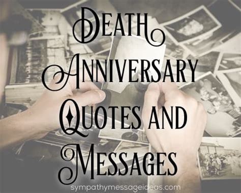 Messages for a Memorial or Anniversary of Passing