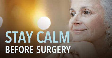 Messages of Calm & Confidence for Pre-Surgery Jitters