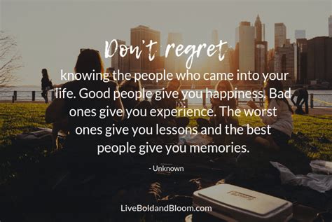 Messages of Deep Regret for What You Lost