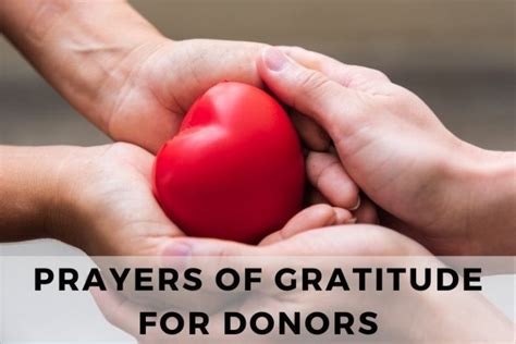 Messages of Gratitude for Donors