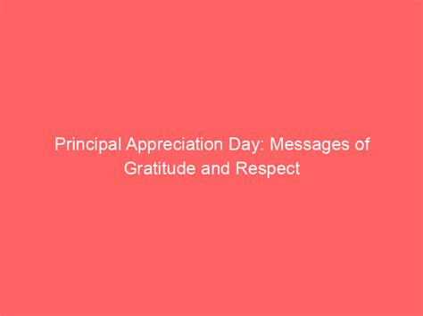 Messages of Gratitude & Respect