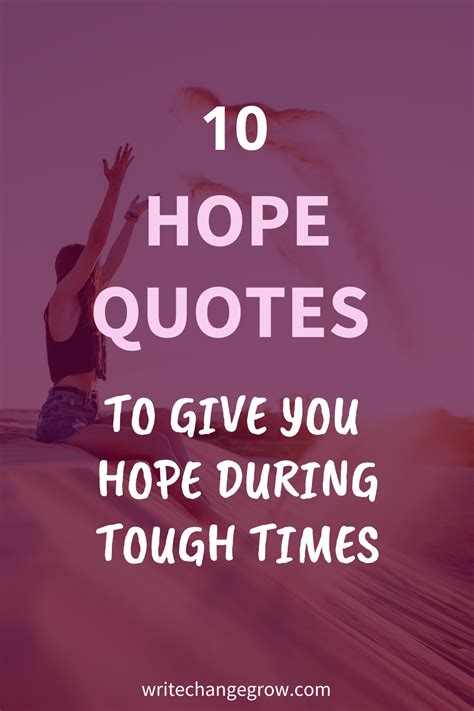 Messages of Hope for Tough Times