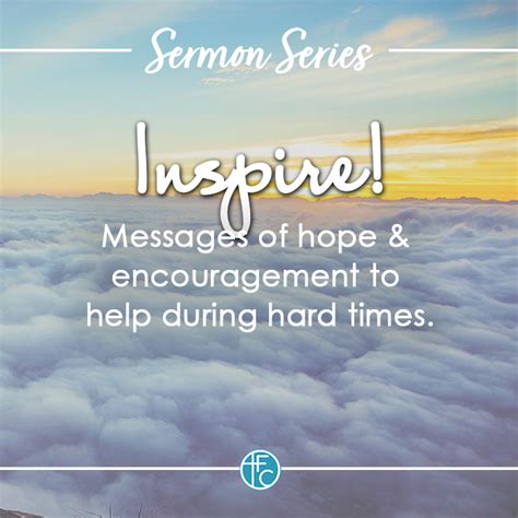 Messages of Hope Through a Difficult Time