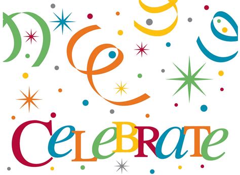 Messages of Joy & Celebration for Party Clip Art