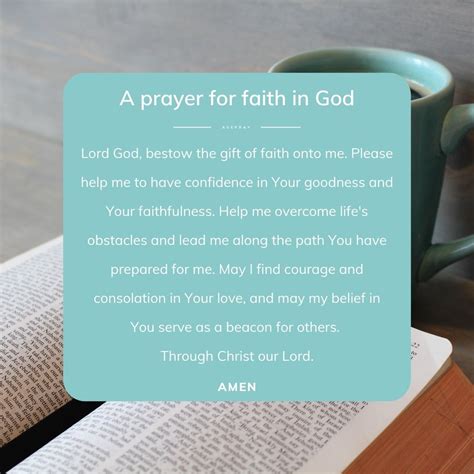 Messages of Prayer and Faith