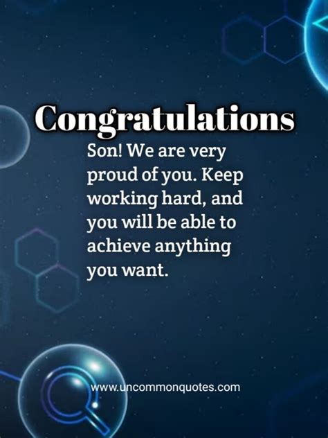 Messages of Pride for His Big Accomplishment