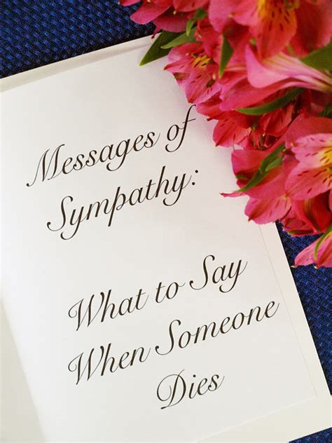 Messages of Sympathy for a Lost 50/50