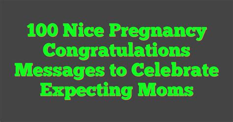 Messages That Also Celebrate the Parents