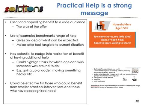Messages That Offer Tangible Help and Support