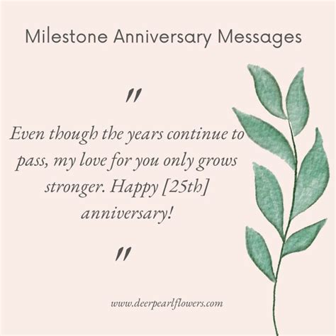Milestone Anniversary Wishes (1st, 5th, 10th)