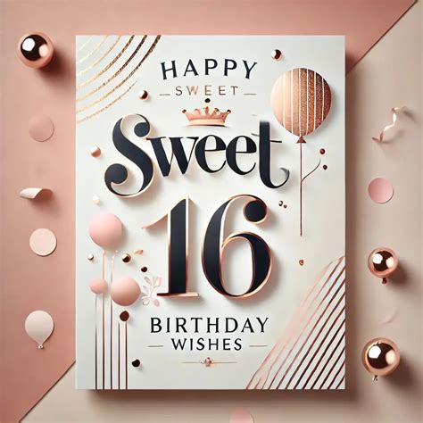 Milestone Birthday Wishes (Sweet 16, 18, 21)