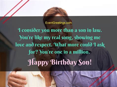 More Than a Son-in-Law, a Man We Admire: Messages of Respect and Gratitude