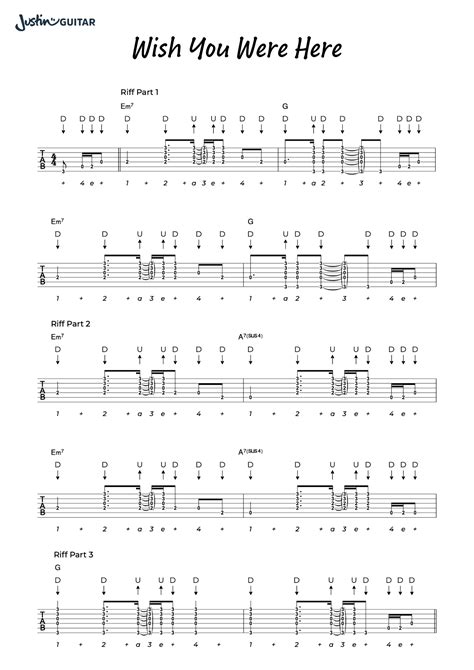 More Than Just Chords: What to Write for a "Wish You Were Here" Guitar Lesson