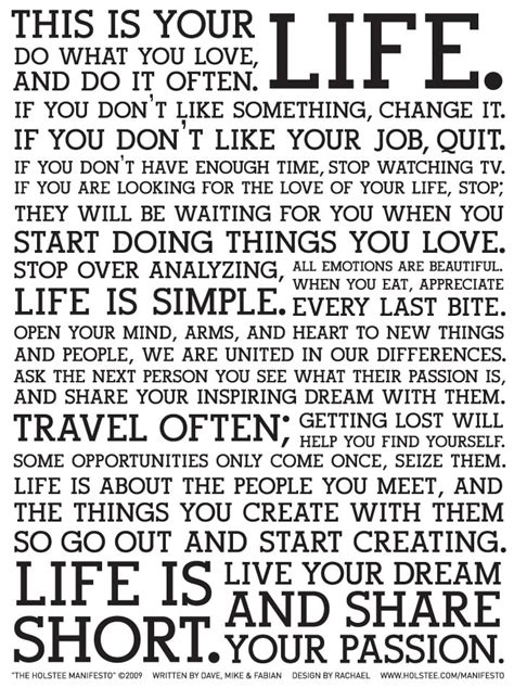 Motivational Manifestos for My Next Chapter