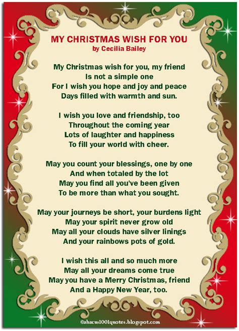 My One Christmas Wish For You