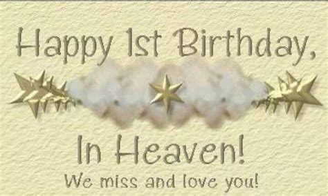 Navigating the First One: Sentiments for Their First Birthday in Heaven