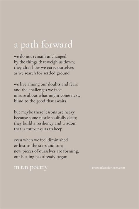 Notes of Encouragement for the Path Forward
