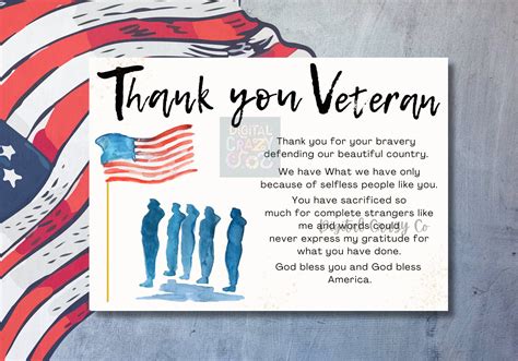 Notes of Respect for Veterans & Service Members
