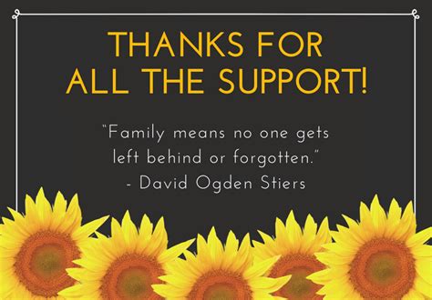 Notes of Support for the Family During the Journey