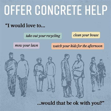 Offering Concrete, Actionable Help