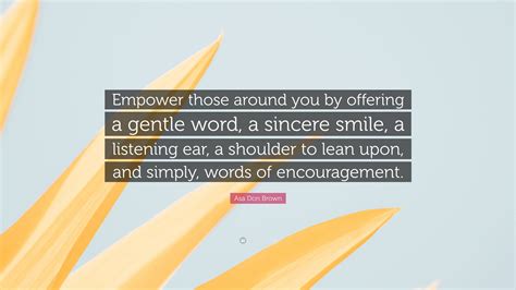 Offering Gentle Encouragement