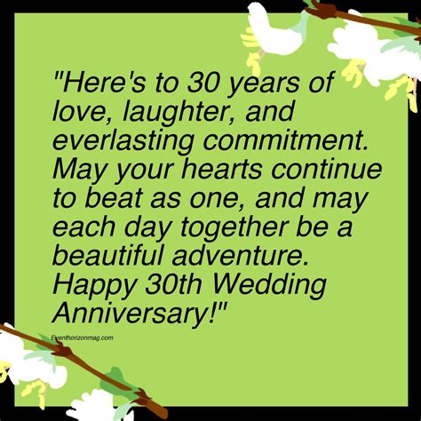Our Favorite Love Story: 30th Anniversary Wishes for Parents