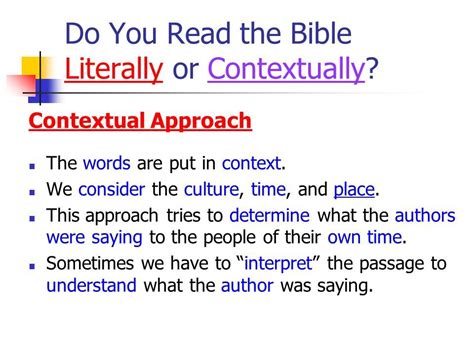 Painfully Literal Interpretations