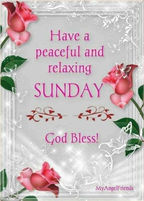 Peaceful & Relaxing Sunday Blessings
