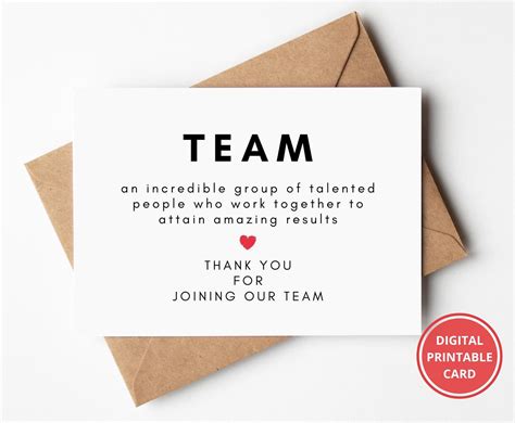 Perfect for a Group Card from the Team