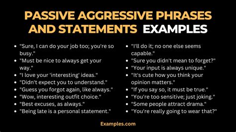 Petty & Passive-Aggressive Pokes
