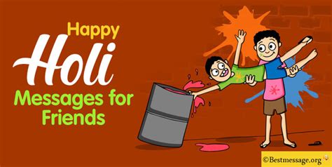Playful & Fun Holi Messages for Friends (दोस्तों के लिए शरारती और मजेदार होली संदेश)